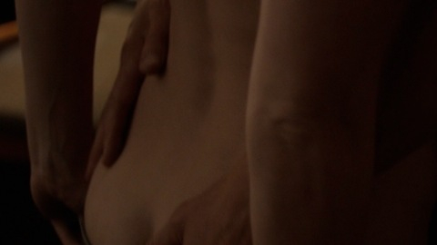 Emily Blunt Naked in Arthur Newman. Butt, butt peeking out, buttcrack. 731041