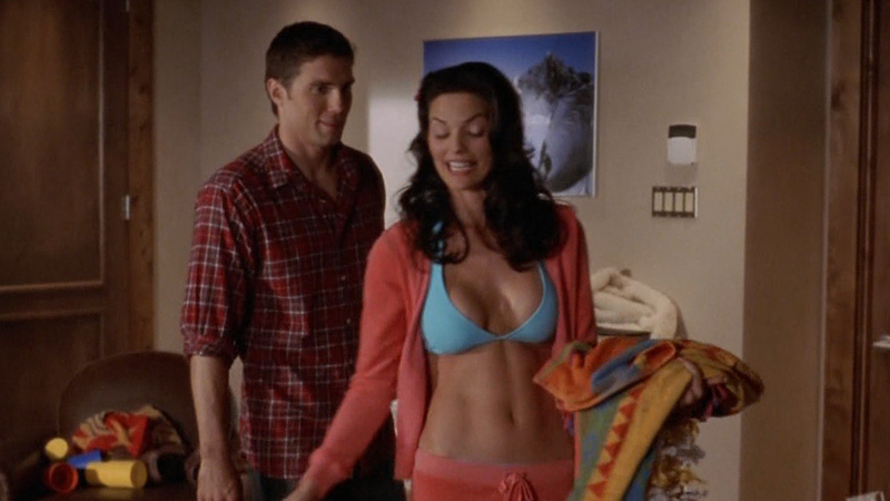 Sexiest Alana De La Garza Scene in The Mountain. Bikini, SFW, black hair. 661621