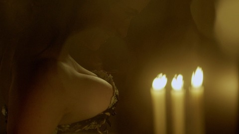 Eva Green in Penny Dreadful (2014-2016) Sexy Black Corset Candles 748266
