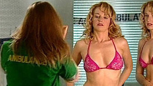 Hottest Sarah Manners Scene in Casualty. Underwear, SFW, blonde. 654434
