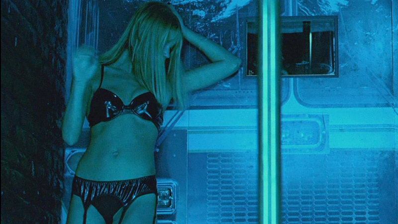 Hottest Ashley Scott Scene in Walking Tall. Underwear, SFW, black leather bra. 683888