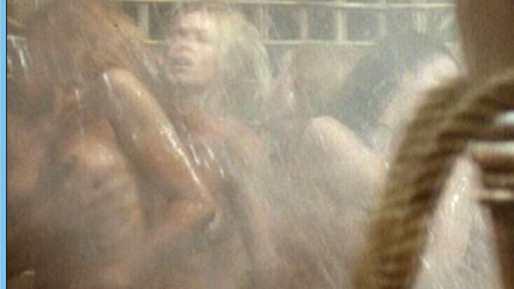 Janine Reynaud Nude in Blindman. Breasts, blonde, group showers. 620212
