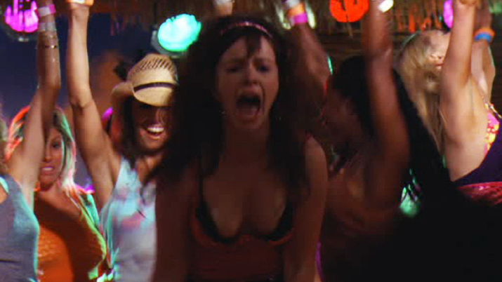 Hottest Amber Tamblyn Scene in Spring Breakdown. Sexy, SFW, black bra. 671696