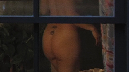 Julie Atlas Muz Naked as Woman in window. Butt, nude, view through window. 668277