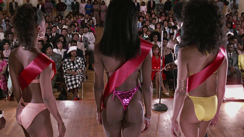 Bianca McEachin in Coming to America (1988) Thong Bikini Beauty Pageant Bikini 671063