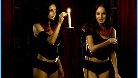 Collien Fernandes in Night of the Living Dorks (2004) Underwear Black Bra And Panties Black Hair 617817