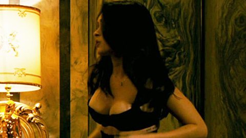 Megan Fox in The Dictator (2012) Underwear Bedroom Black Hair 714043