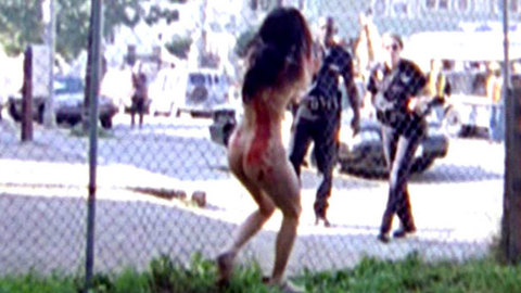 Rina Fernandez in The Shield (2002-2007) Butt Back Exposed Black Hair 659337