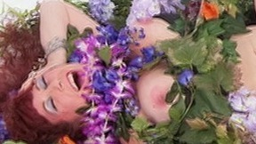Annie Sprinkle Nude as Self. Breasts, flowers, nude. 777938