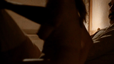 Paula Malcomson Naked as Trixie. Breasts, getting into bed, hard nipple. 871521