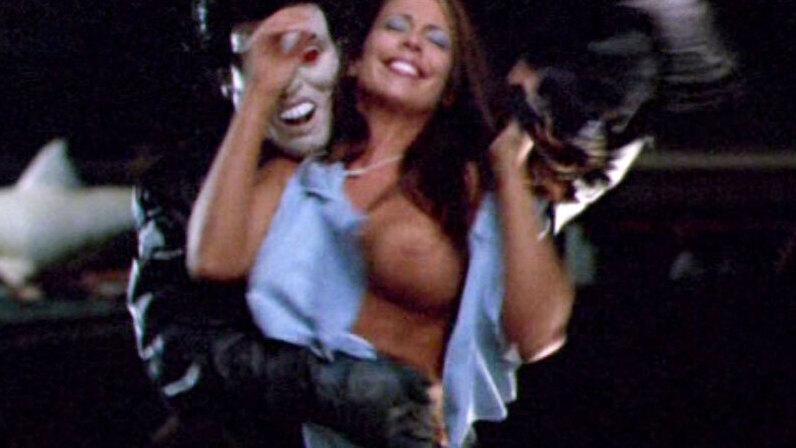 Heather Tindell Naked in The Backlot Murders. Breasts, brunette, left breast. 598639