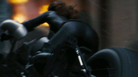 Anne Hathaway in The Dark Knight Rises (2012) Sexy Brunette Leather Suit 718445