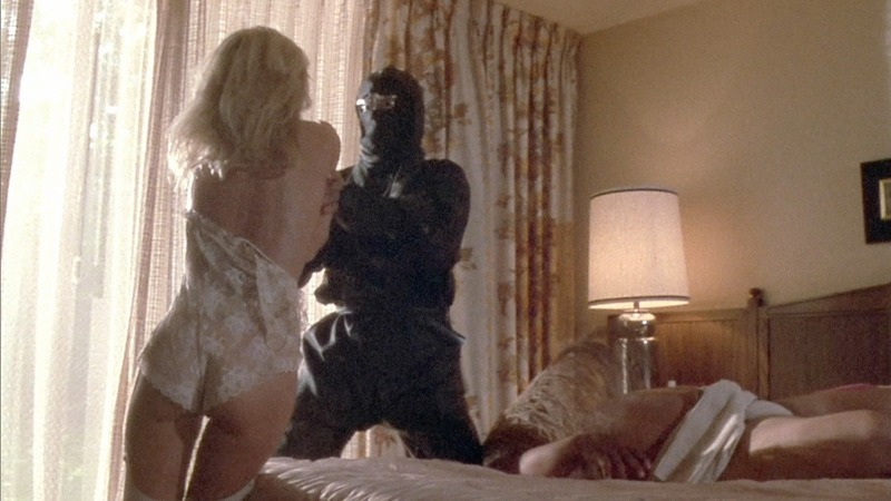 Revenge of the Ninja's Sexiest Scenes with Ashley Ferrare. Sexy, SFW, masked man. 765810