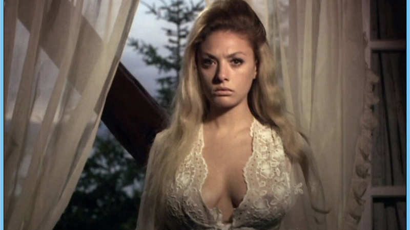Sexiest Gloria Prat Scene in Blood of the Virgins. Sexy, blonde, cleavage. 611359