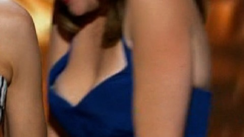 Nudes of Self from The Emmy Awards. Breasts, accidental skin, blue dress. 729228