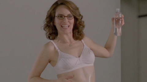 Tina Fey in 30 Rock (2006-2011) Underwear Brunette Glasses 693029