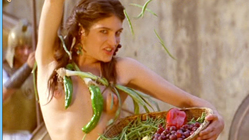 Marina Gatell Naked as Clementina. Breasts, brunette, curly hair. 611601