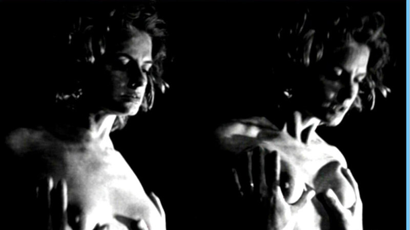 Gunda Ebert Naked as Carla Kralski. Breasts, black and white, hands on breasts. 617475