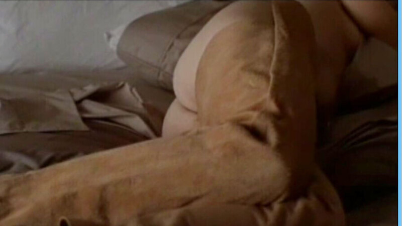 Nudes of Woman in Chaps from A Woman's a Helluva Thing. Butt, assless chaps, laying in bed. 612330