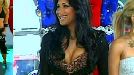 Sexiest Nicole Scherzinger Scene in Total Request Live. Sexy, SFW, black bikini. 655777