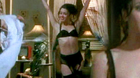 Sexiest Scenes of Dee Dee from The Chris Isaak Show. Underwear, black hair, black lingerie. 658439