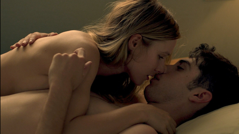 Kristen Bell in The Lifeguard (2013) Sexy Breasts Pressed Against Chest Kissing 727643