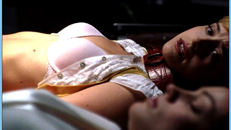 Sexiest Allison Mack Scene in Smallville. Underwear, SFW, belt around neck. 658105