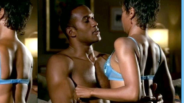 Hottest Tanya Wright Scene in NYPD Blue. Underwear, Black, blue bra. 653432