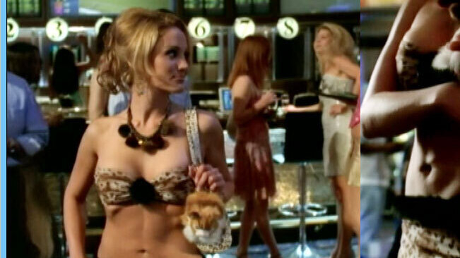 Sexiest Scenes of Hottie / "Kitty" from Las Vegas. Sexy, SFW, cheetah print bra. 657095