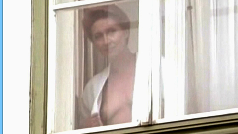 Bigi Fischer Nude as Bigi Herzog. Breasts, brunette, looking out window. 657974
