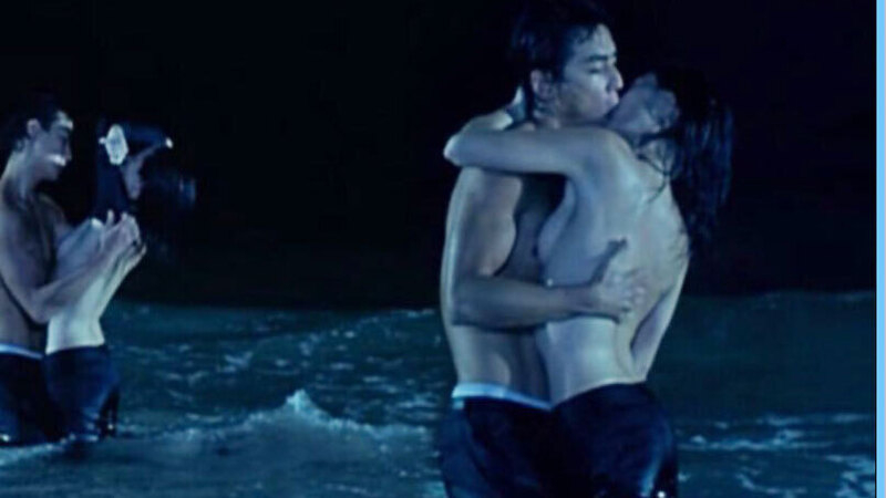 Maggie Q Nude as Charlene Ching. Breasts, couple, kissing. 616880