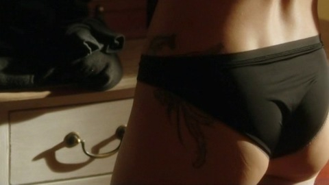 Maggie Q in Nikita (2010-2013) Underwear Back Exposed Black Bra 732638