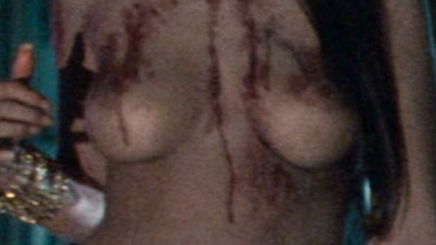 Nudes of Undead Stripper #2 from Resident Evil: Apocalypse. Breasts, black hair, black underwear. 700314