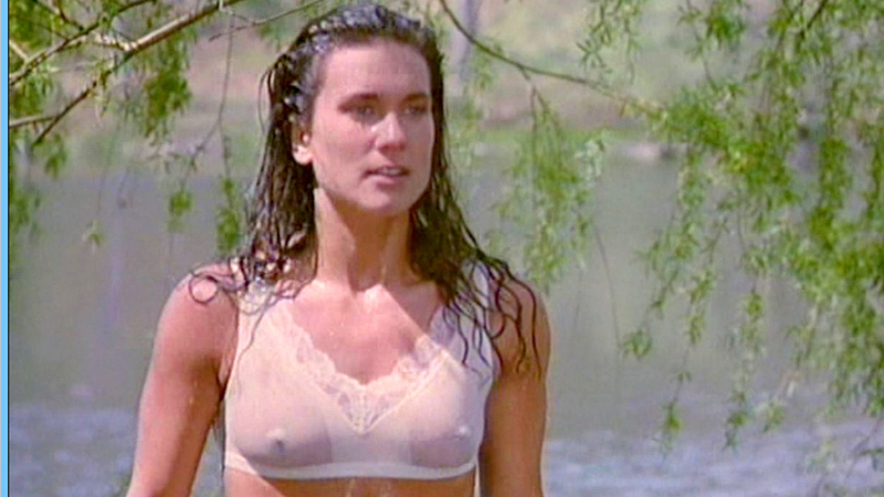 Hottest Kelly Gallant Scene in Talons of the Eagle. Underwear, SFW, black hair. 592112