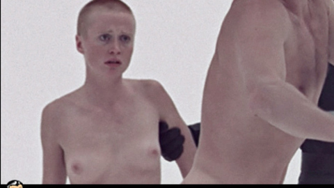 Maggie McOmie in THX 1138 (1971) Breasts Bald Breasts 691941
