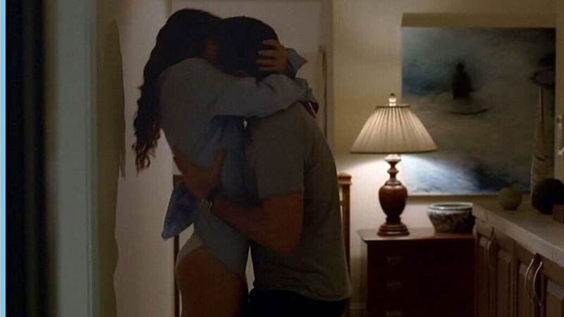 Sexiest Scenes of Kate from Lost. Underwear, against wall, couple kissing. 661241