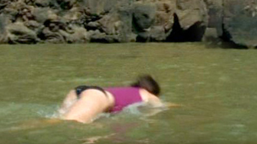 Hottest Evangeline Lilly Scene in Lost. Underwear, SFW, black panties. 661220