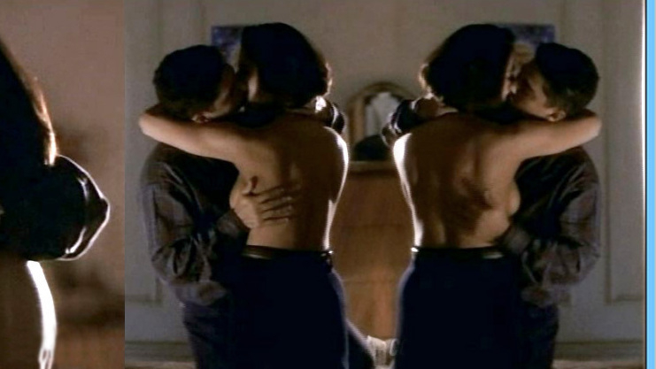 NYPD Blue's Sexiest Scenes with Justine Miceli. Sexy, brunette, kissing. 653436