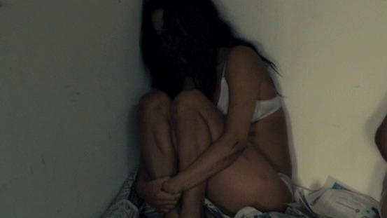 Hottest Eva Longoria Scene in Frontera. Sexy, Underwear, SFW, black hair. 750764