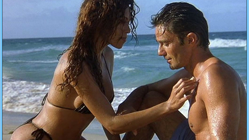 Encantado's Sexiest Scenes with Linda Batista. Bikini, beach, black bikini. 616350