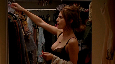 Lake Bell in How to Make It in America (2010-2011) Underwear Black Bra Black Panties 681619