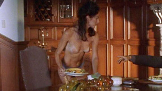 Susan Petrie Nude in Luck of the Draw. Breasts, at table, black hair. 588640