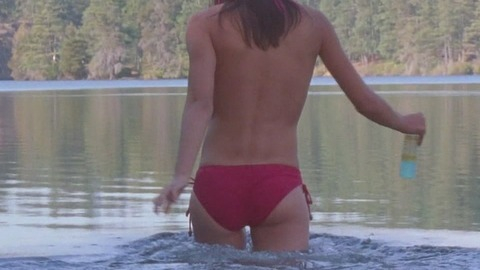 Sexiest Mayko Nguyen Scene in National Lampoon's Going the Distance. Bikini, SFW, exposed back. 740371