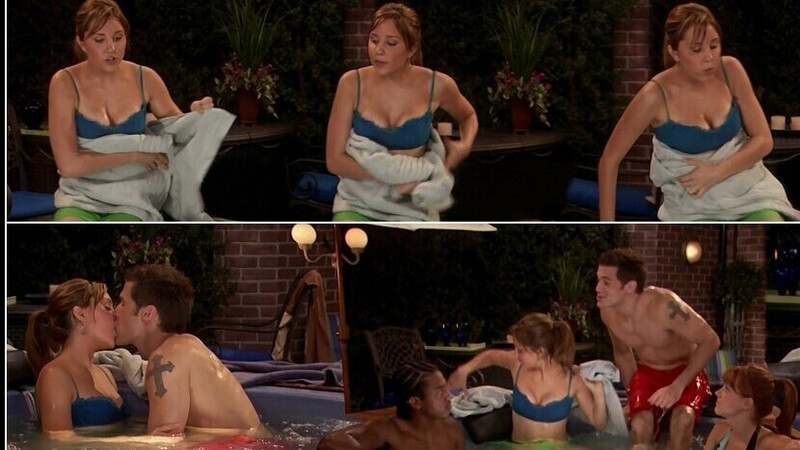 Sexiest Scenes of Holly Tyler from What I Like About You. Bikini, blue bikini, brunette. 659087