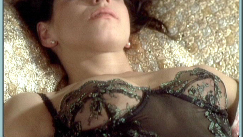 Hottest Gina Scenes. Sexy, black lingerie, brunette. 617703