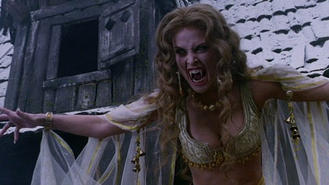Josie Maran in Van Helsing (2004) Sexy Curly Hair Gold Bikini 737395
