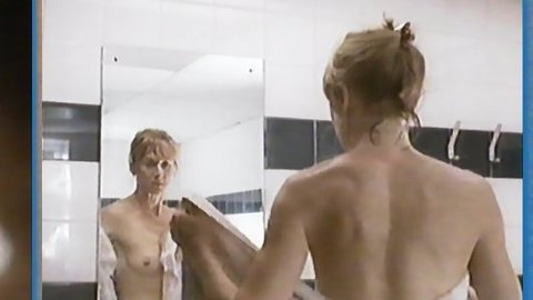 Dr. Grace Hazlett from State of Mind Naked. Breasts, bathroom, brunette. 683345
