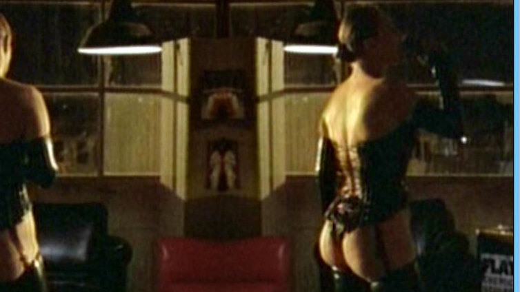 Sexiest Maria Schalkhauser Scene in Der kalte Finger. Underwear, black latex boots, black lingerie. 547837