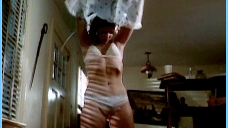 Getting It On's Sexiest Scenes with Kathy Brickmeier. Underwear, brunette, curly hair. 616890