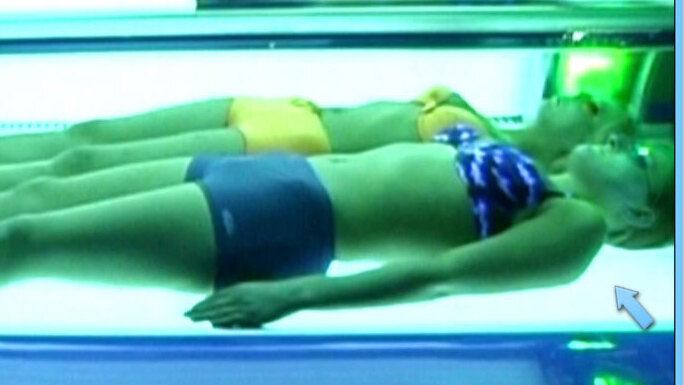 Sexiest Marlene Warnstedt Scene in Kroko. Bikini, blue bikini, brunette. 615985